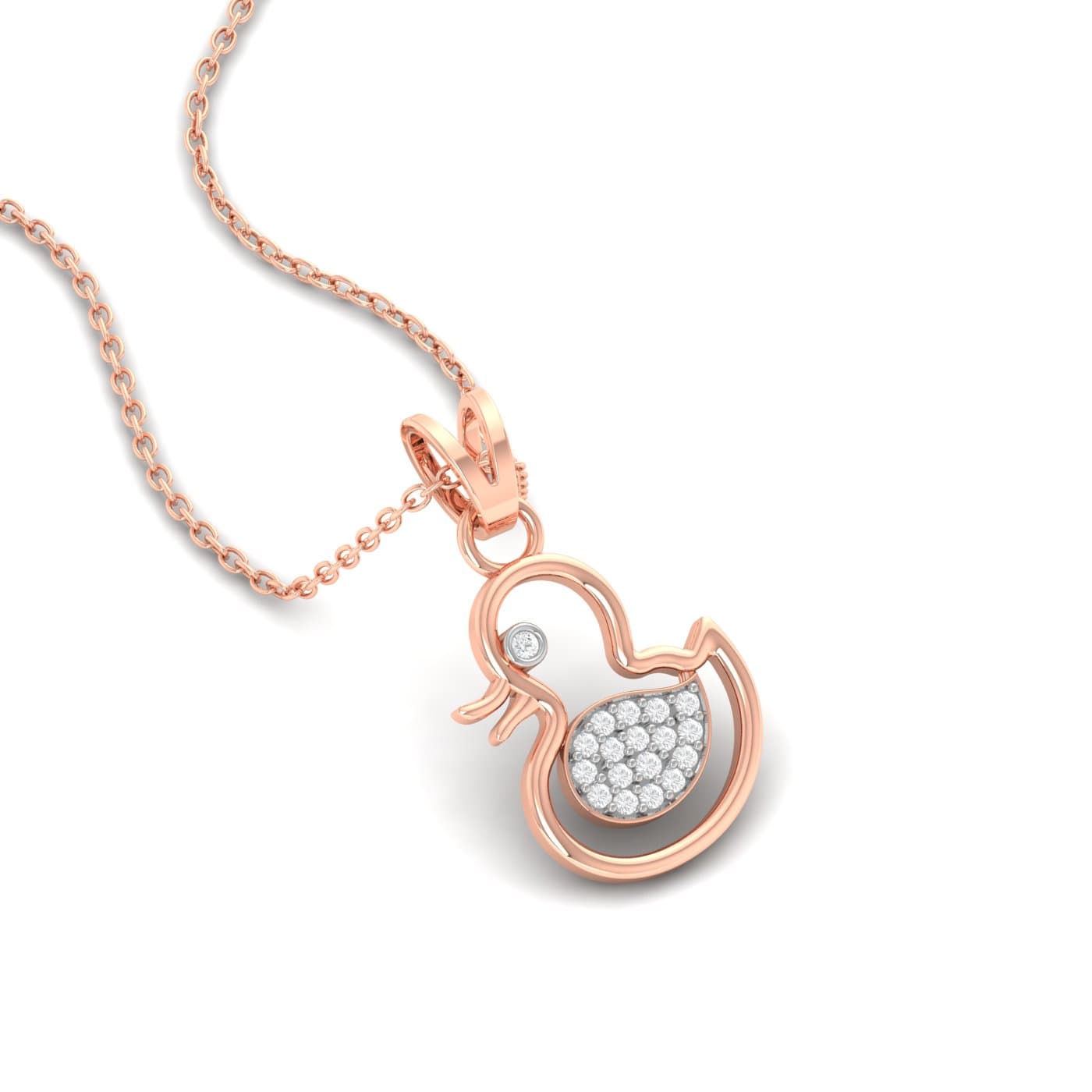 Duckling Diamond Pendant