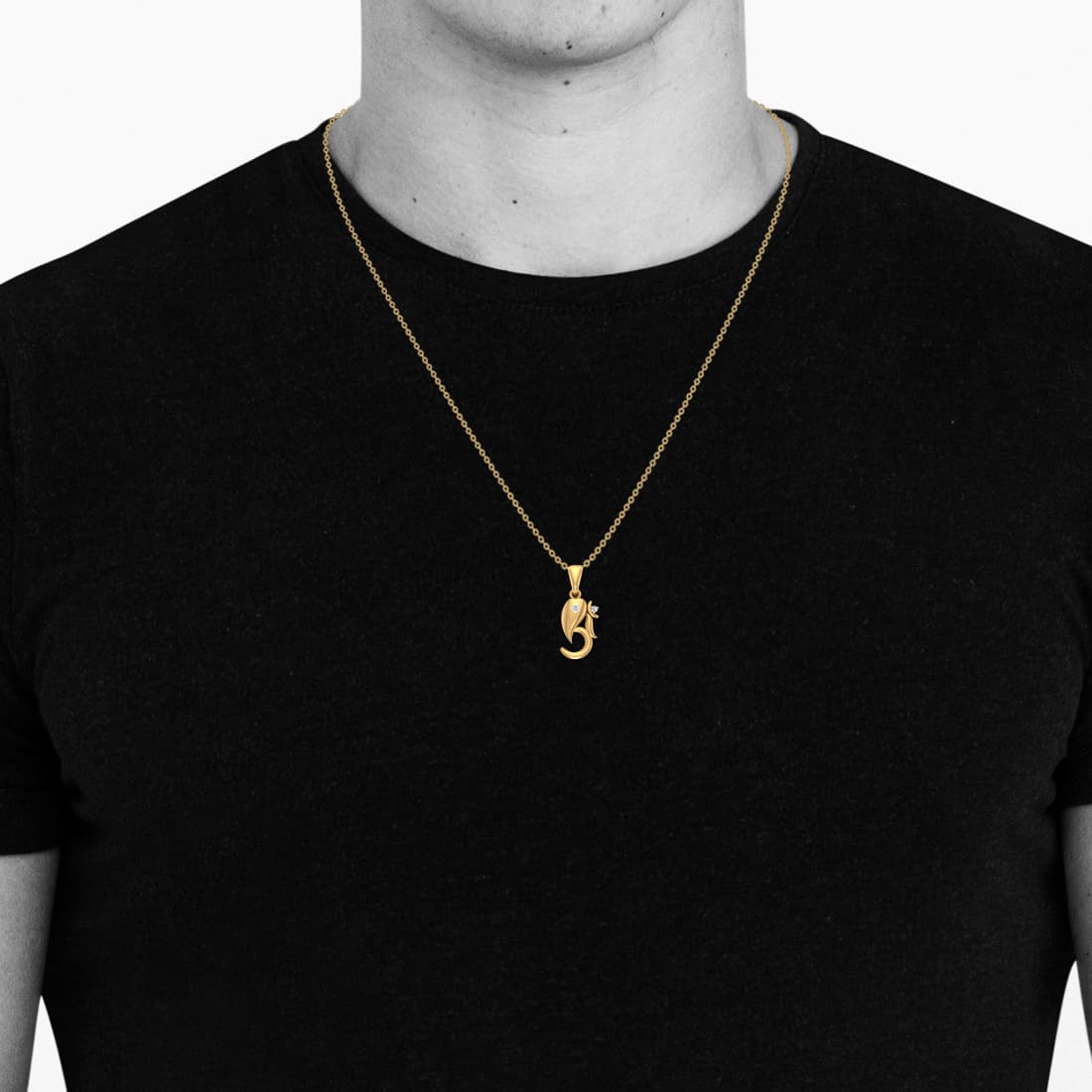 Om Ganesha Diamond Pendant