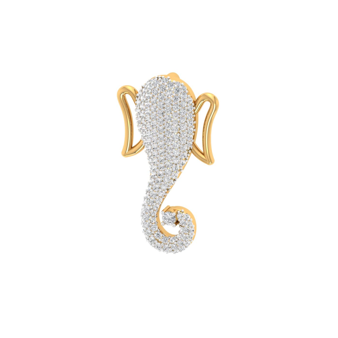 Shree Ganesha Diamond Pendant