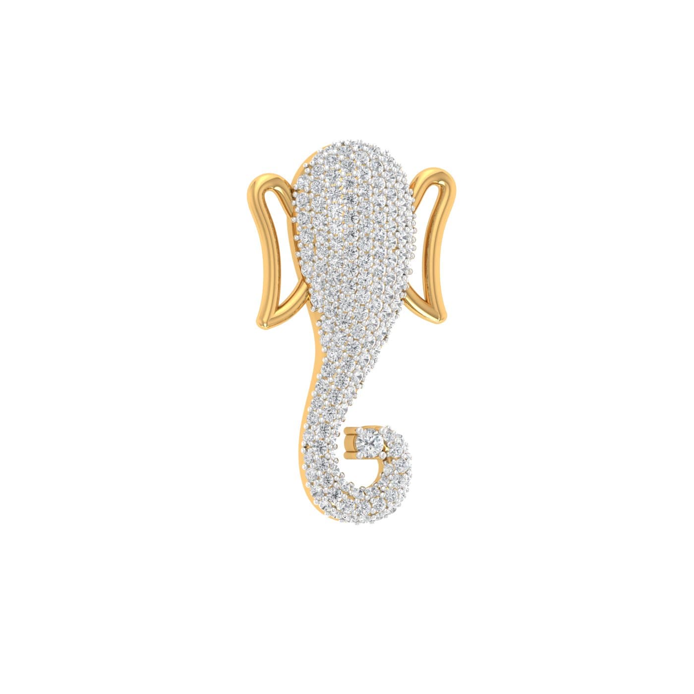 Shree Ganesha Diamond Pendant