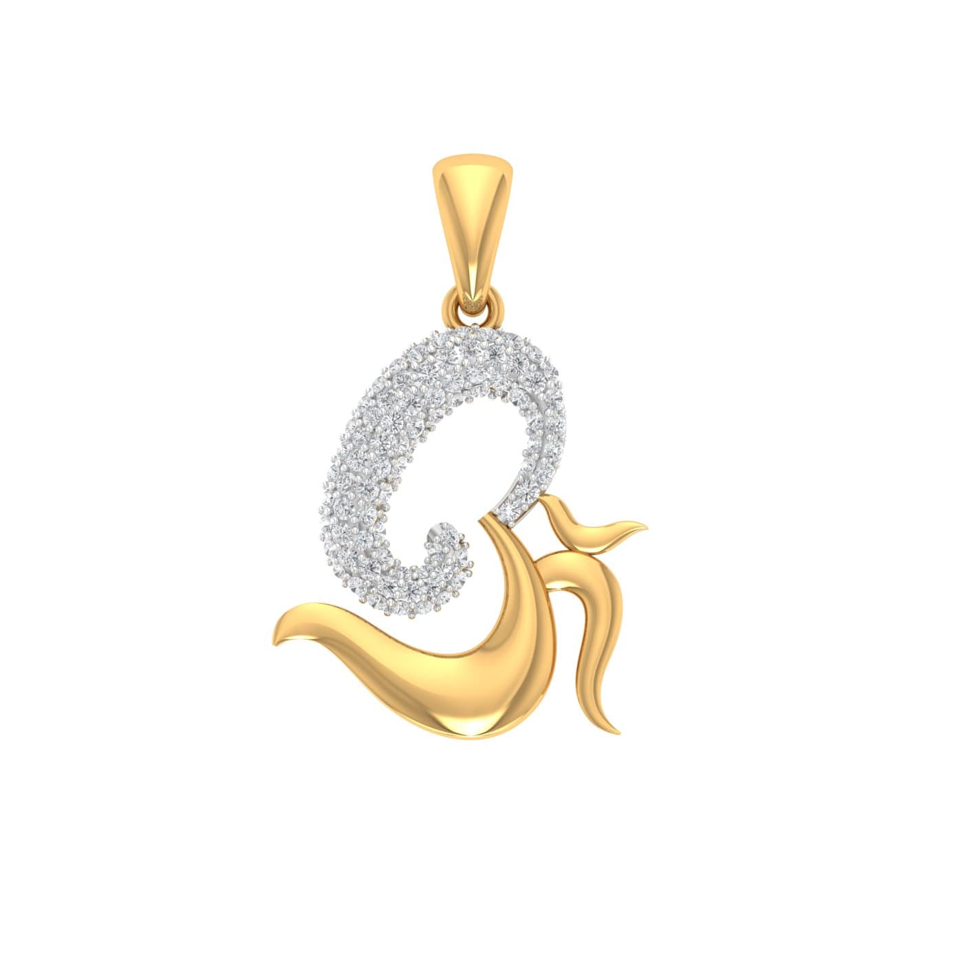 Om Sai Diamond Pendant