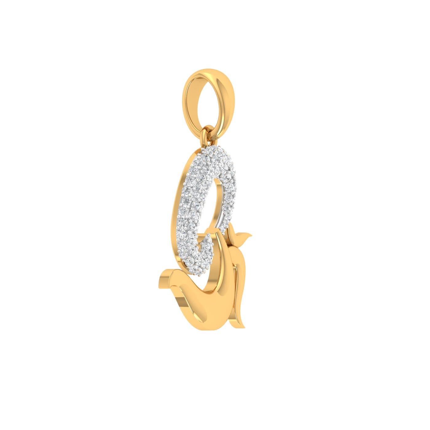Om Sai Diamond Pendant
