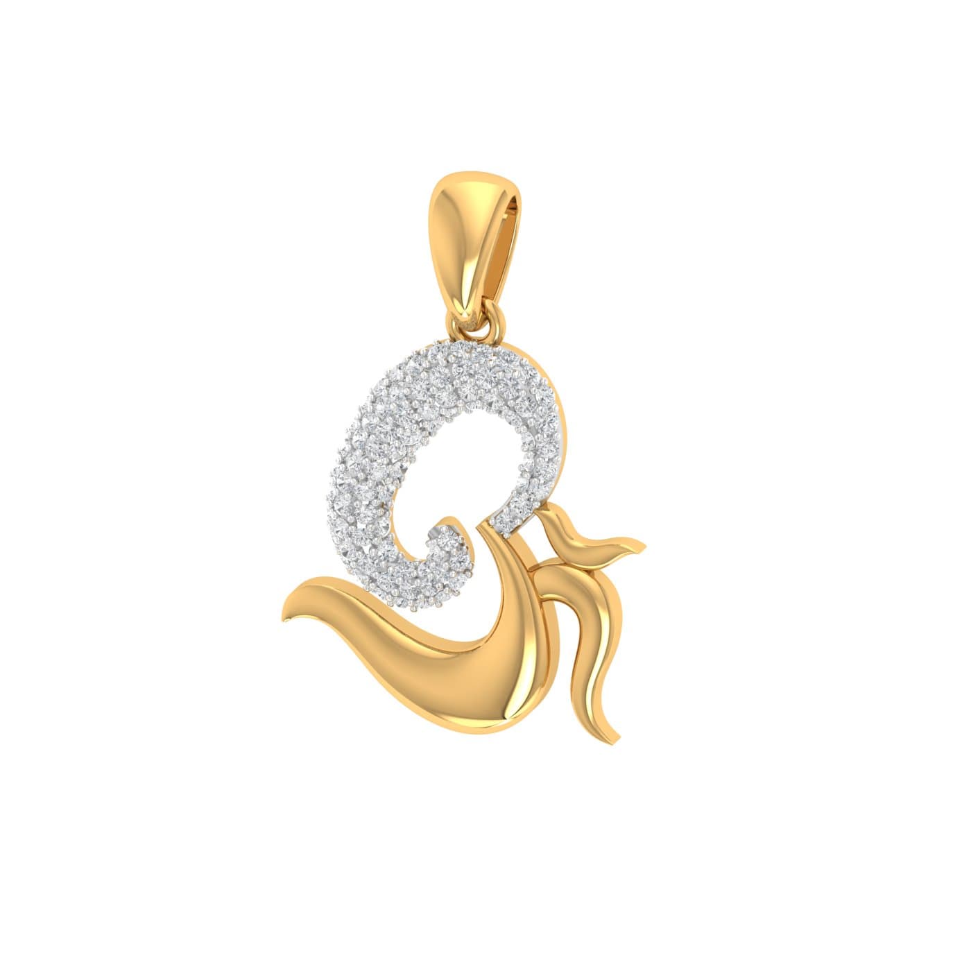 Om Sai Diamond Pendant