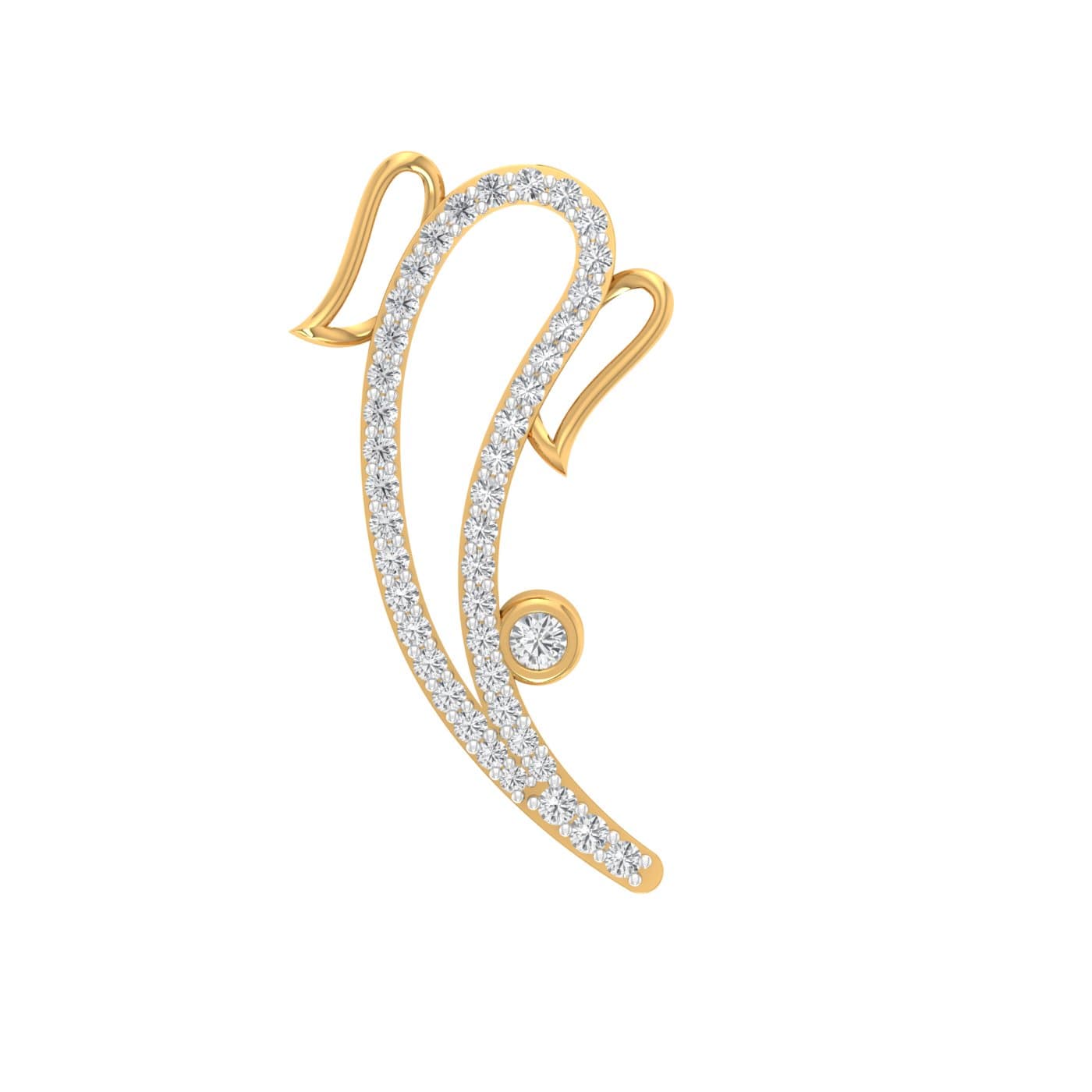 Ganesha Diamond Pendant