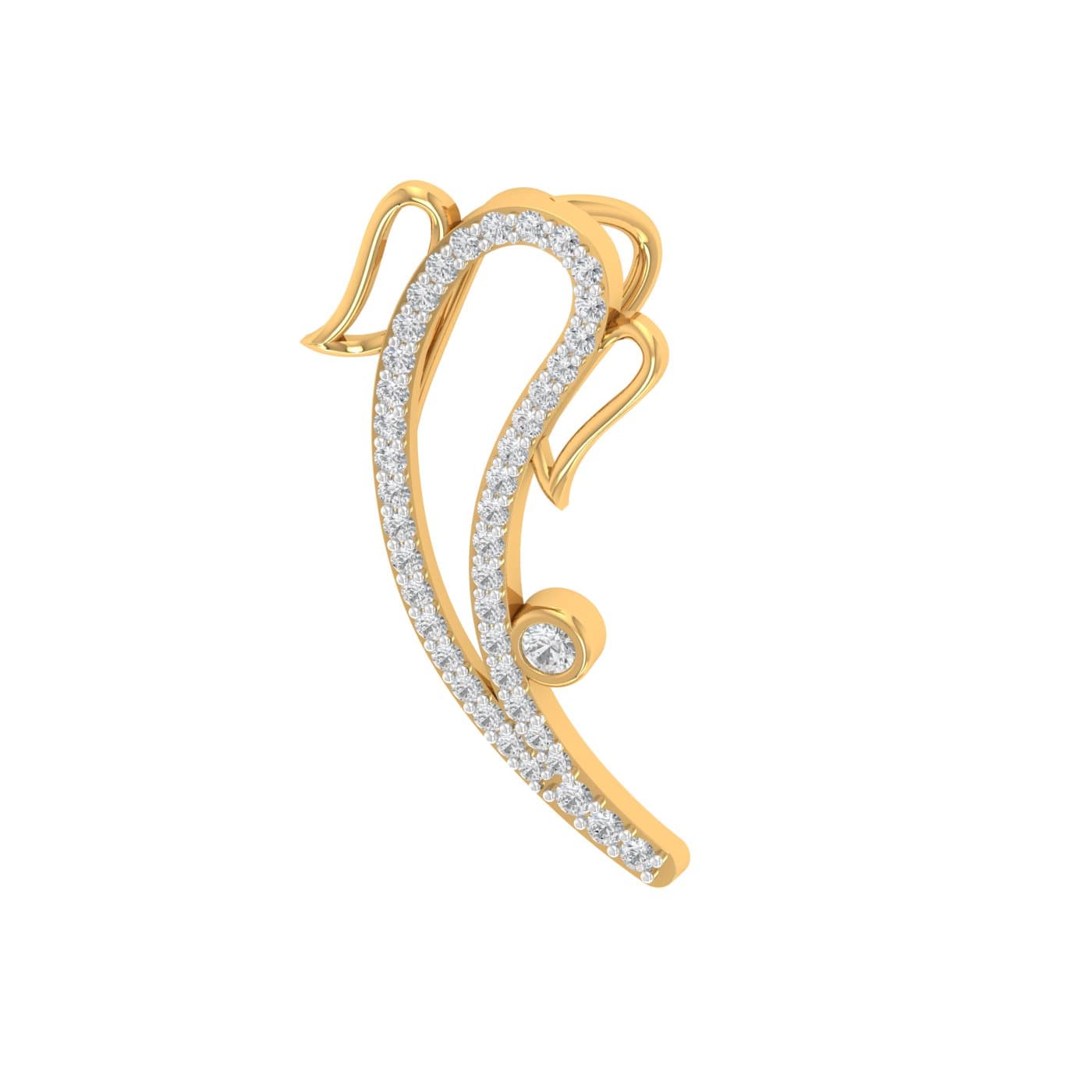 Ganesha Diamond Pendant