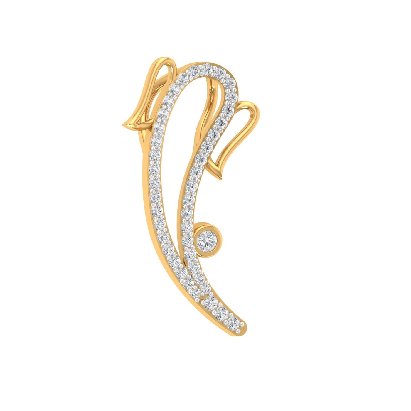 Ganesha Diamond Pendant