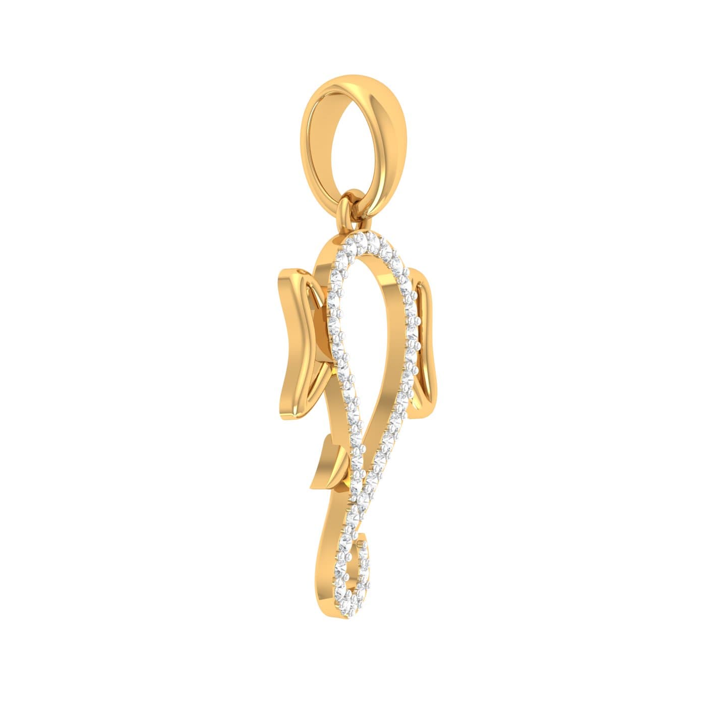 Ganesha Face Diamond Pendant