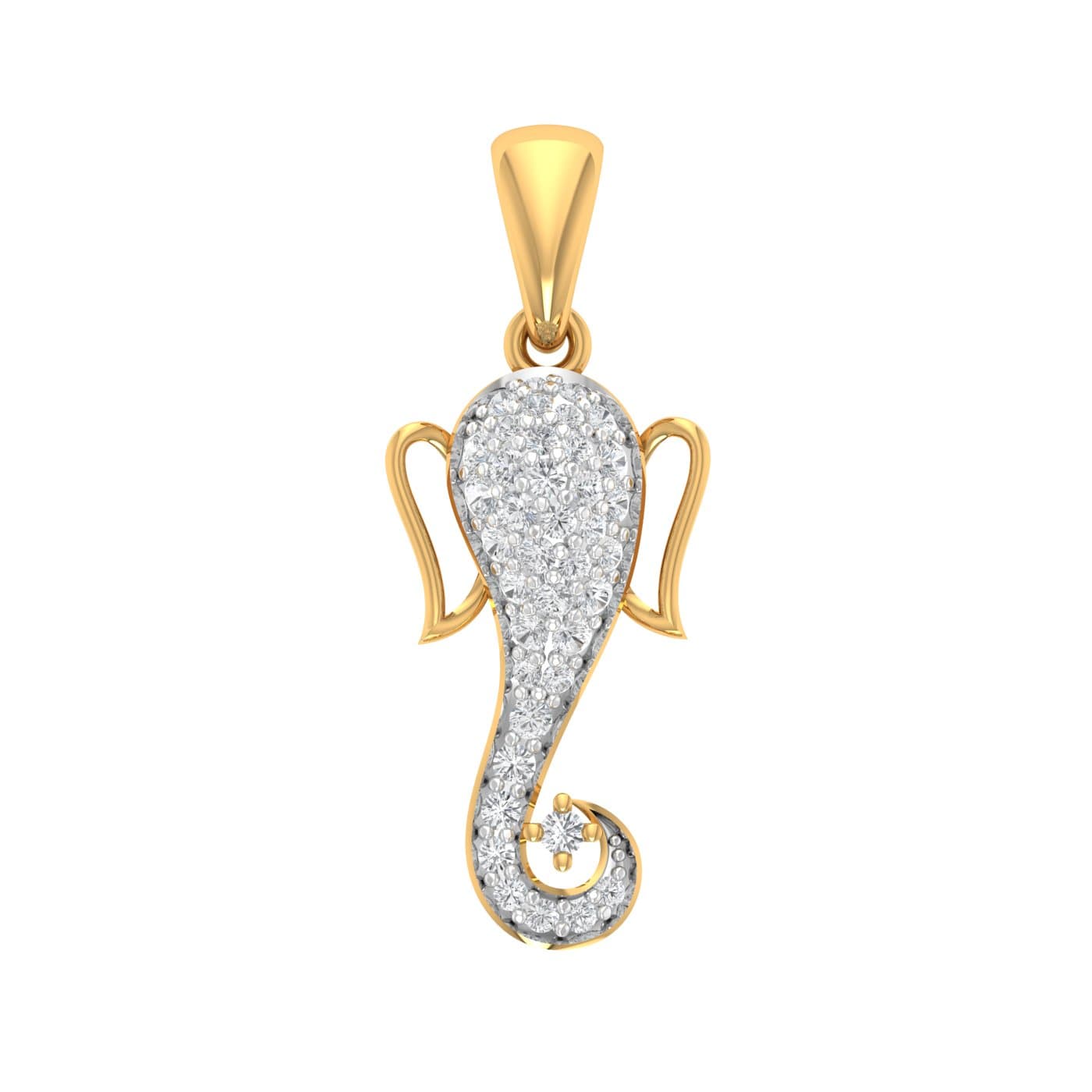 Ganpati Bappa Diamond Pendant