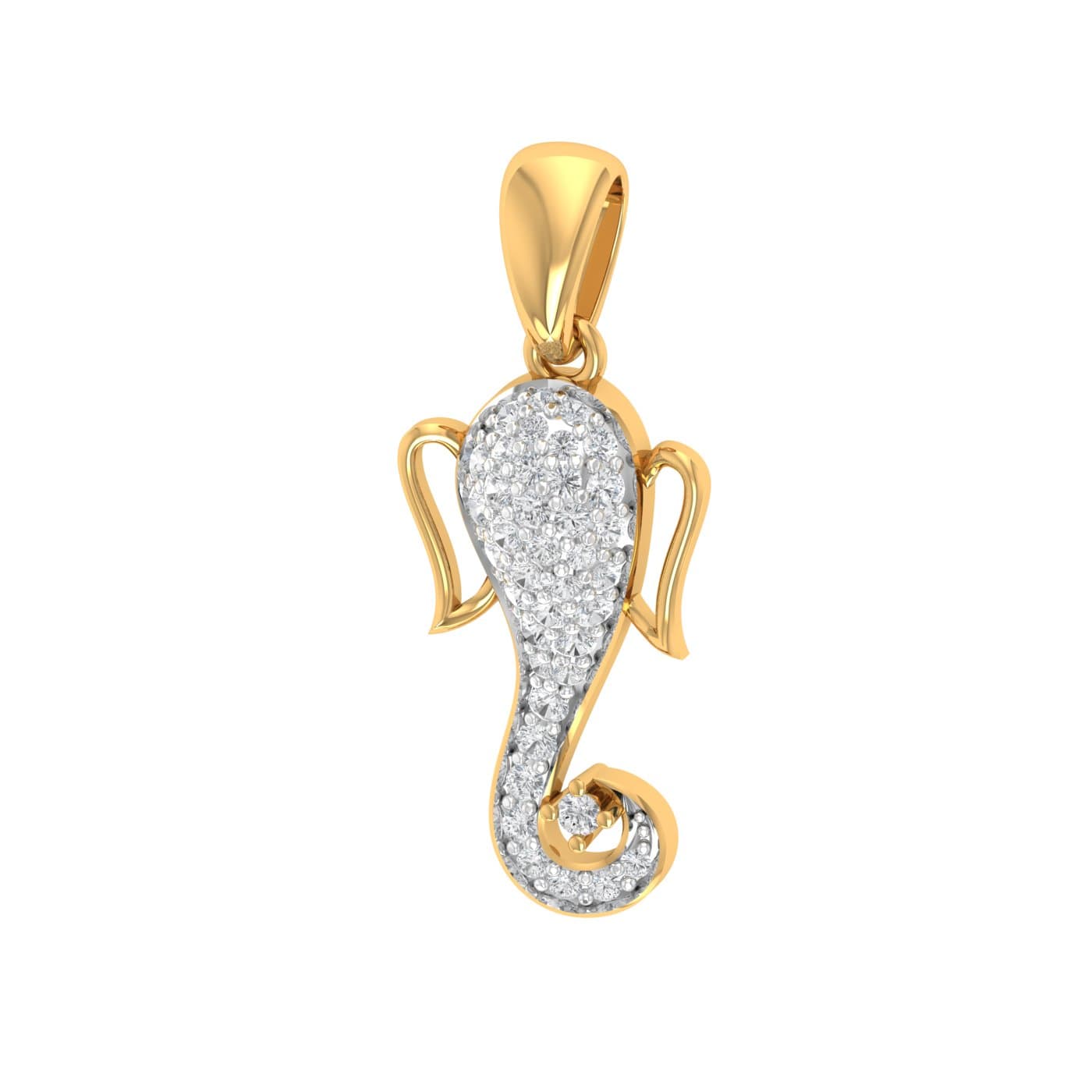 Ganpati Bappa Diamond Pendant