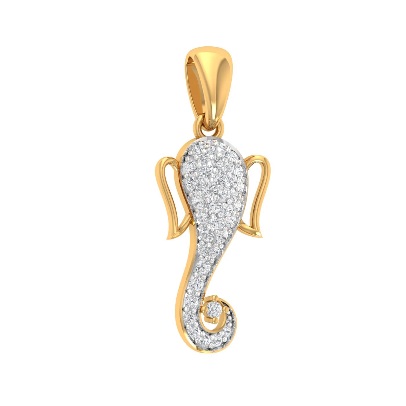 Ganpati Bappa Diamond Pendant