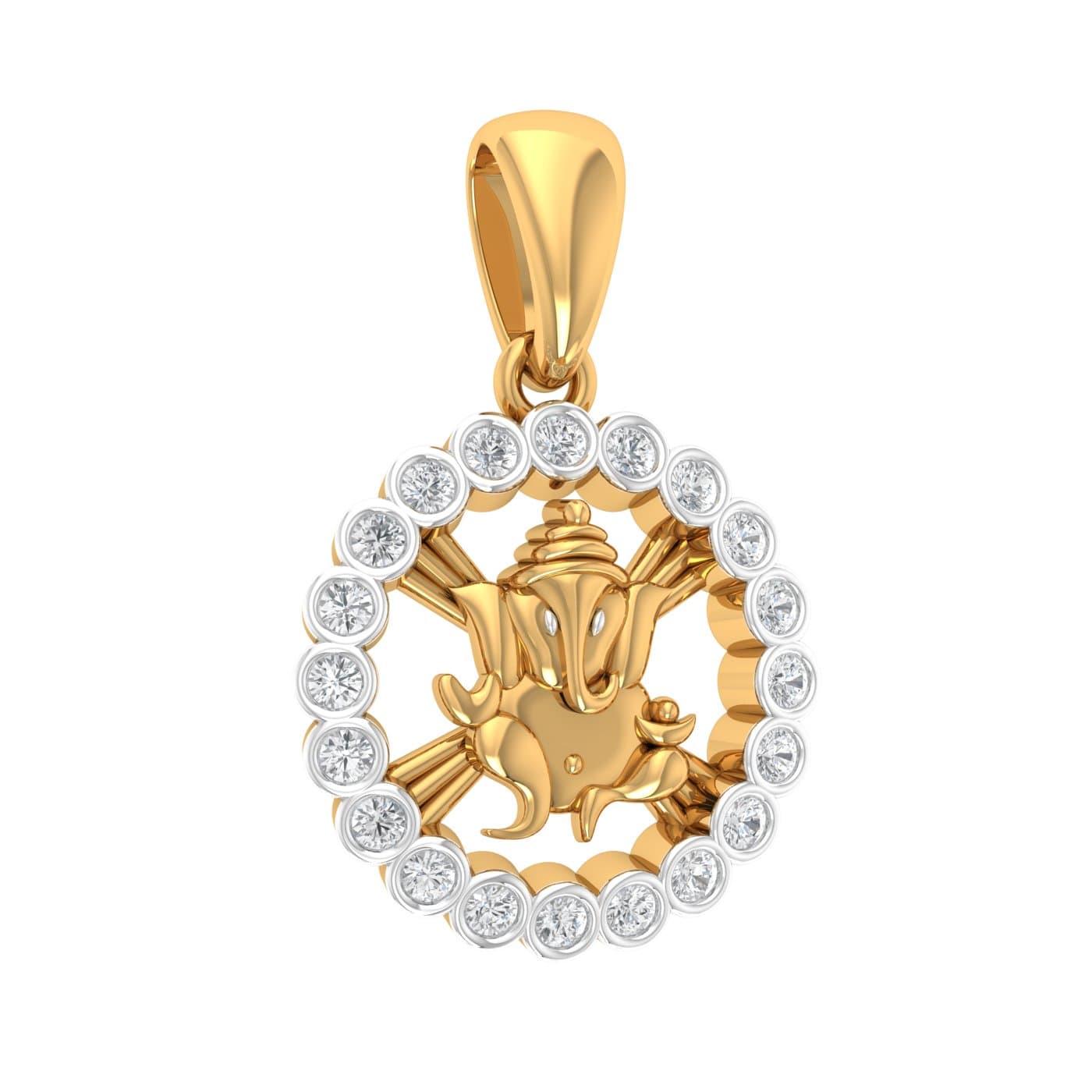 Ganadhyaksha Diamond Pendant