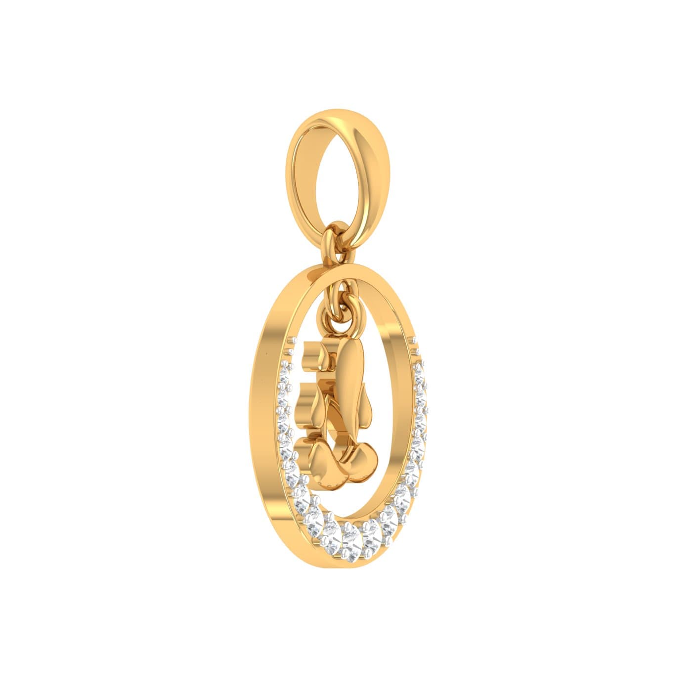 Vighnaharta Diamond Pendant