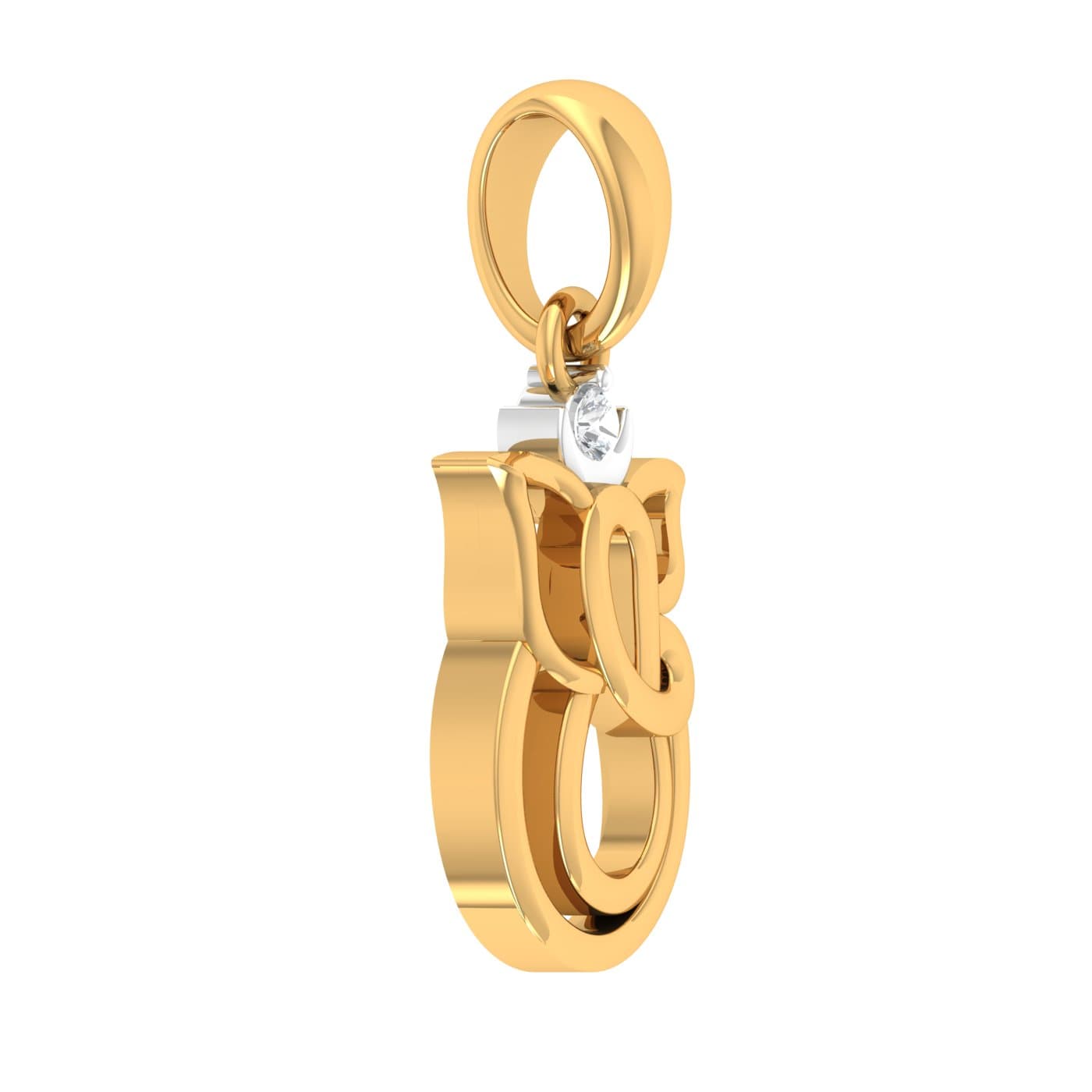 Om Vignesh Diamond Pendant