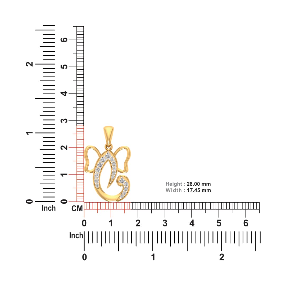 Mangalamurti Diamond Pendant