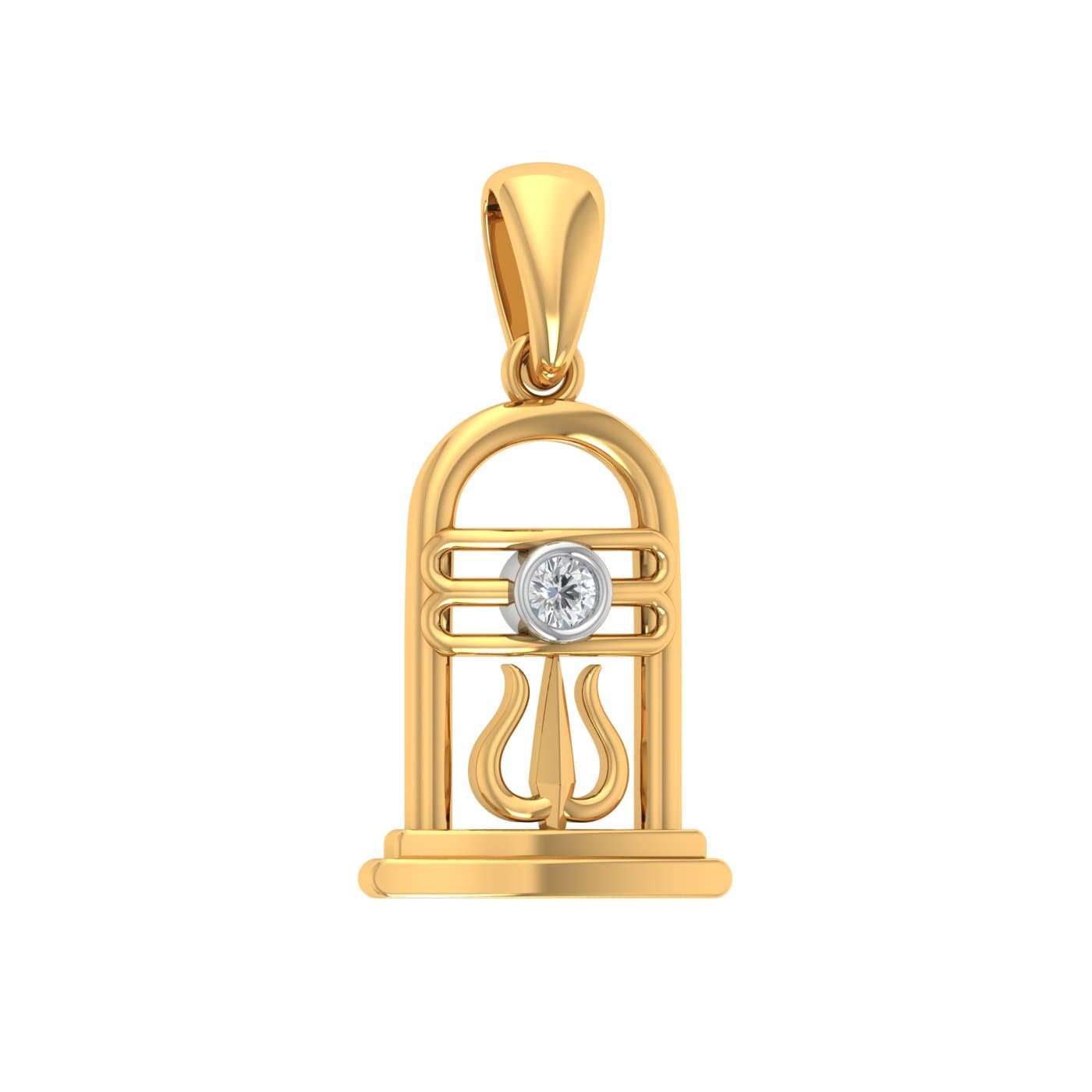 Om Namah Shivay Diamond Pendant