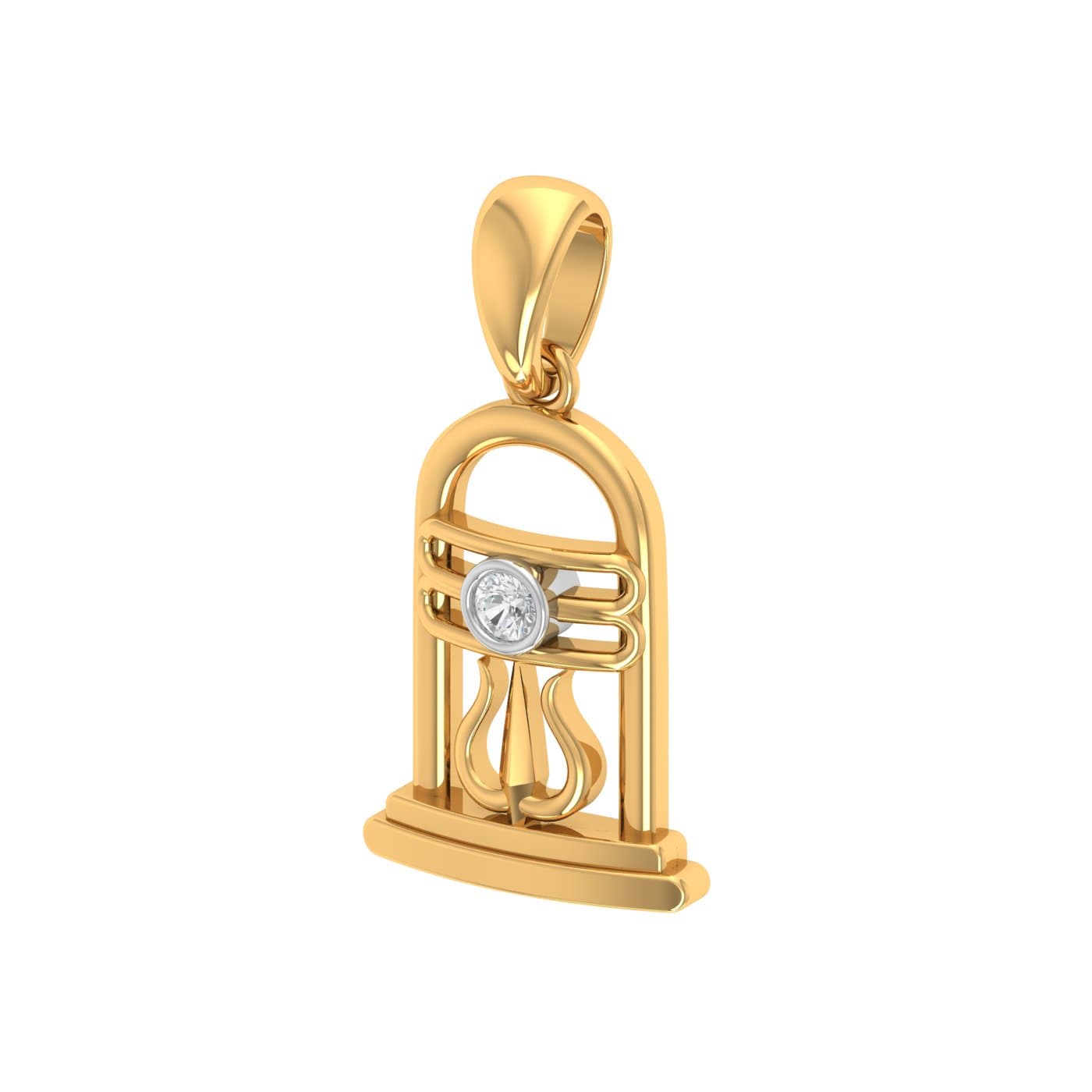 Om Namah Shivay Diamond Pendant