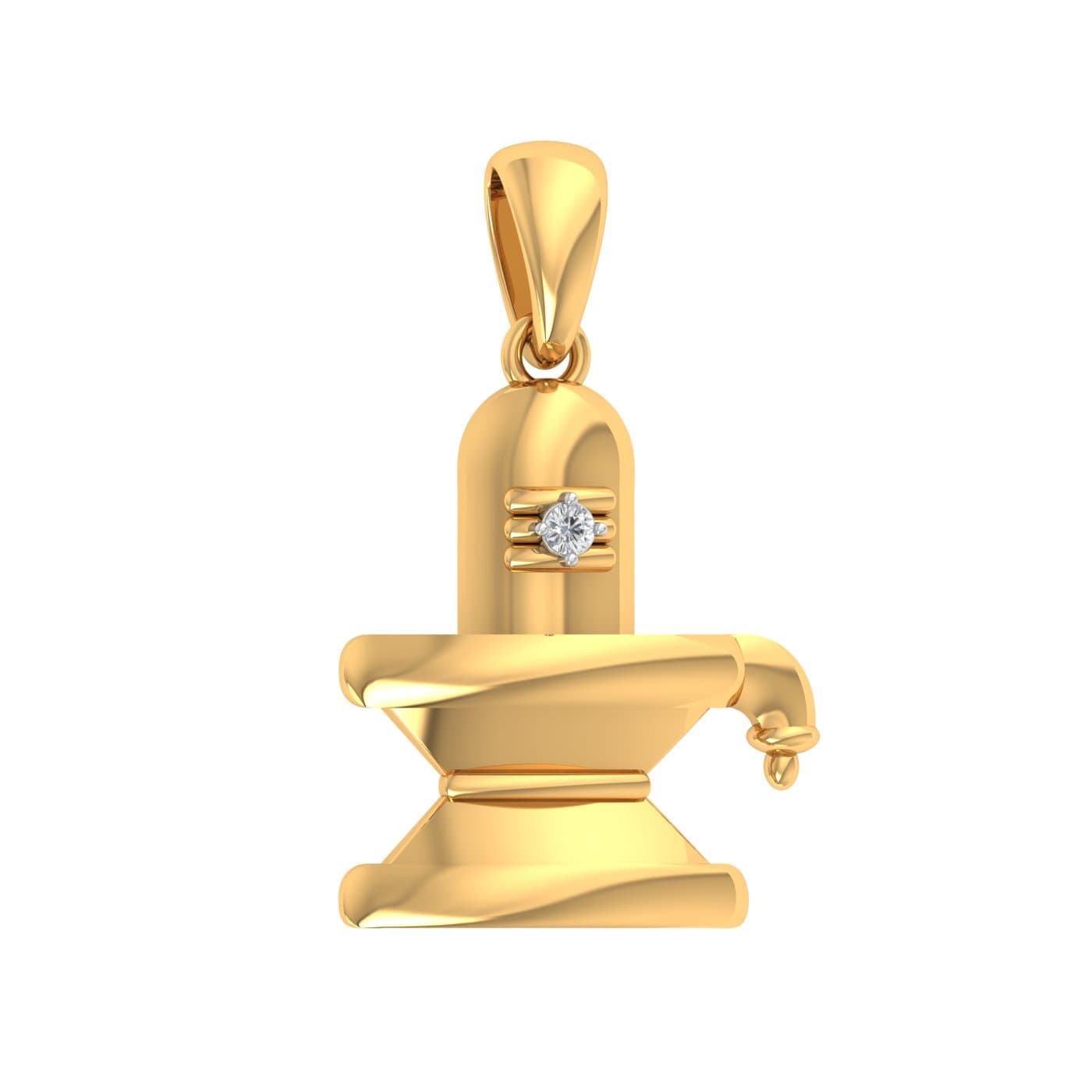Shivling Diamond Pendant