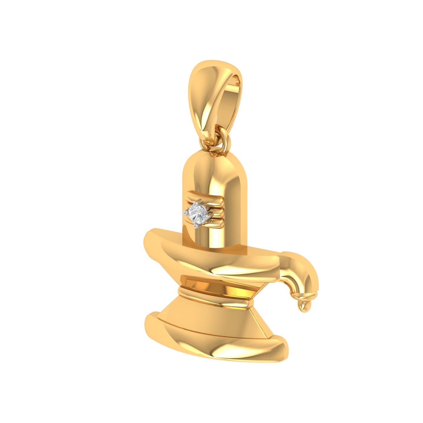 Shivling Diamond Pendant