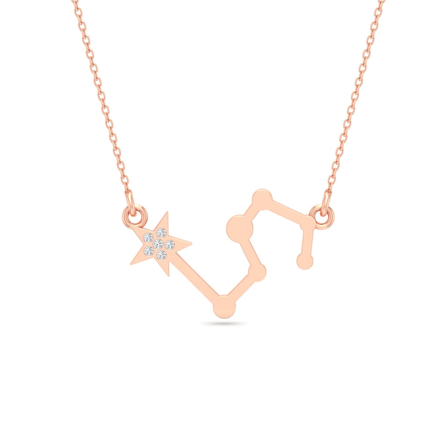 Leo Zodiac Diamond Pendant