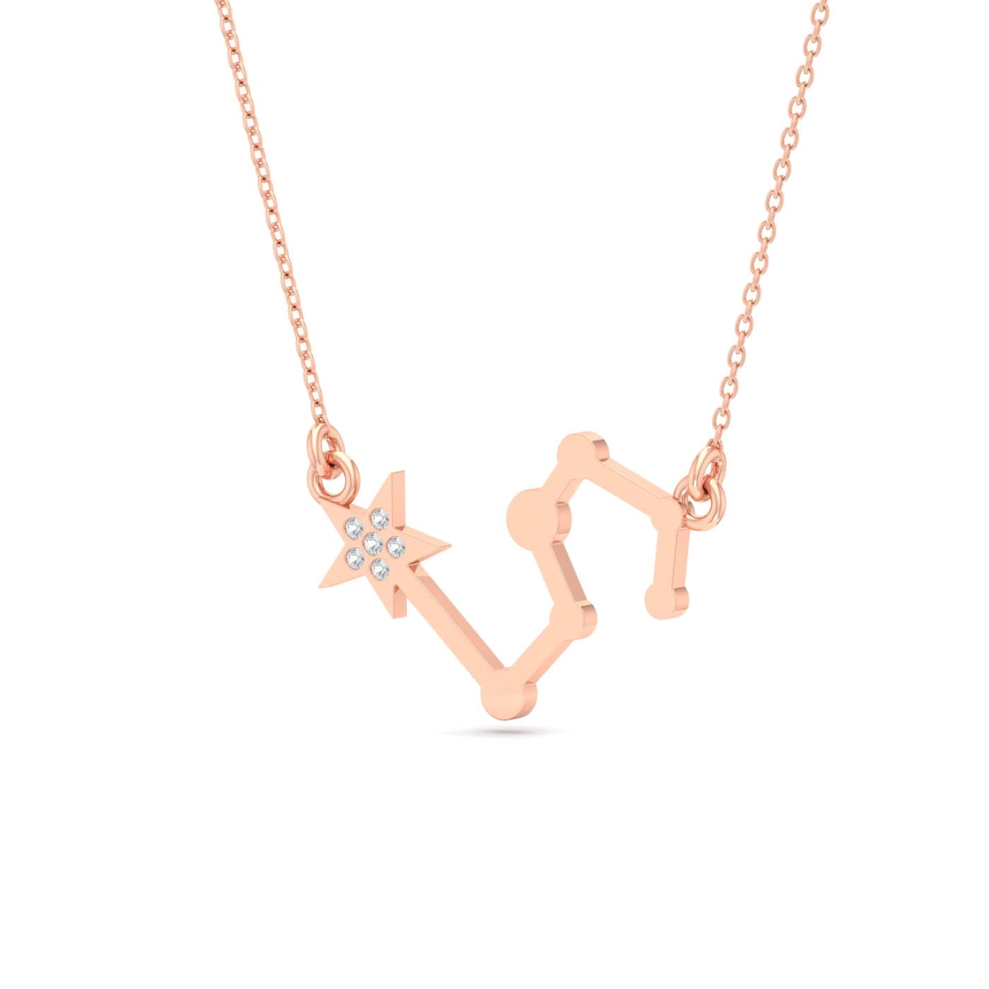 Leo Zodiac Diamond Pendant