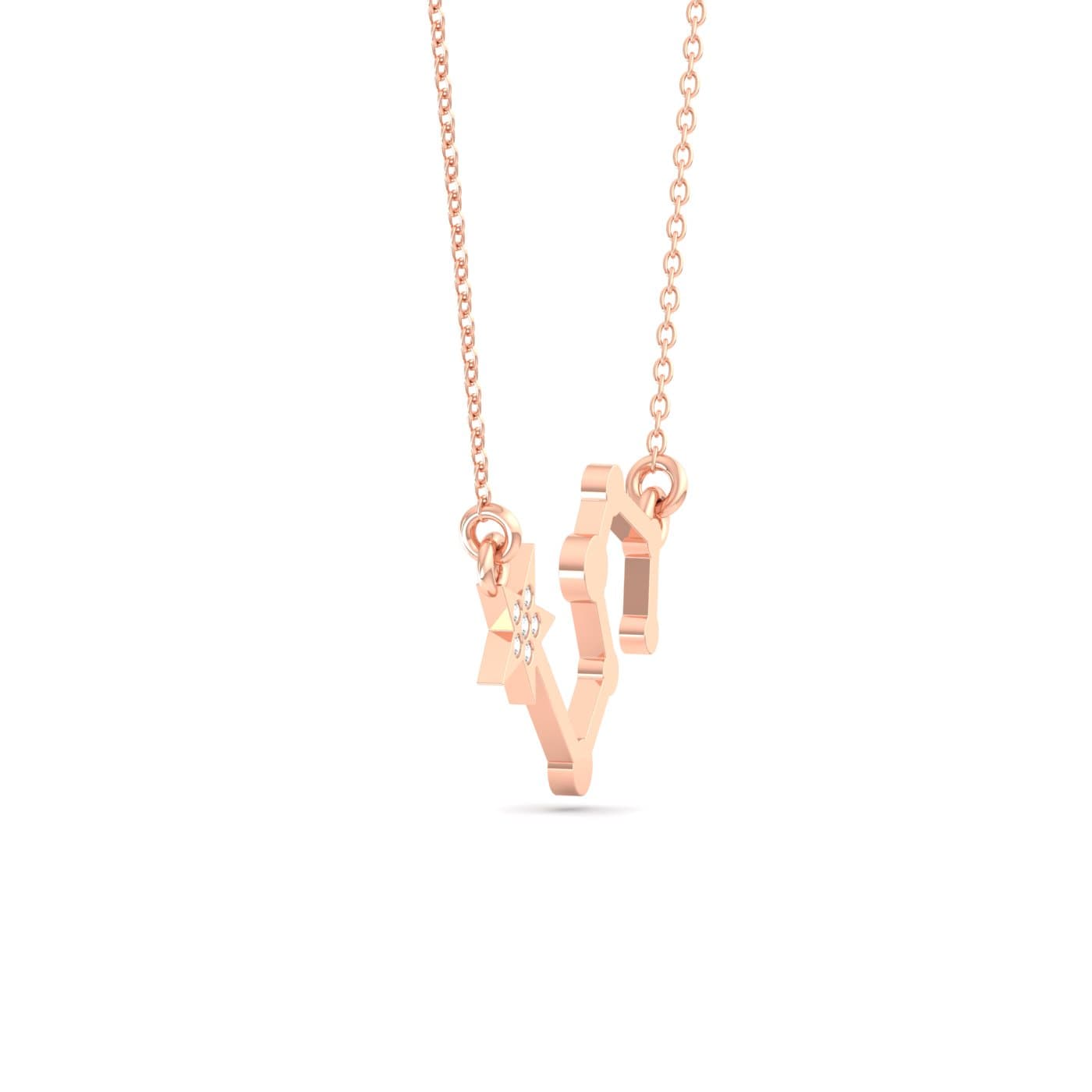 Leo Zodiac Diamond Pendant