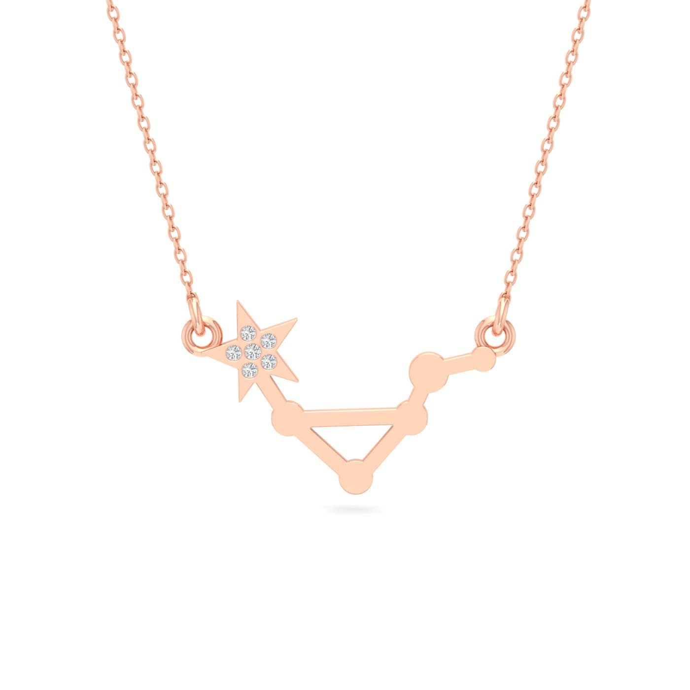 Libra Zodiac Diamond Pendant