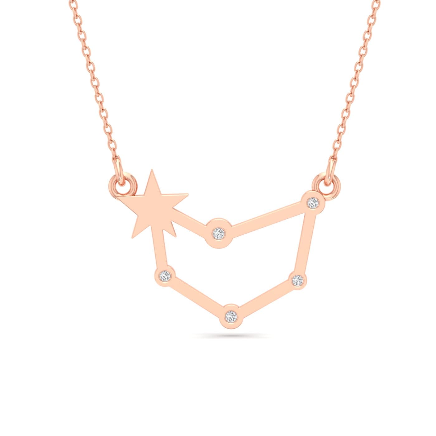 Capricorn Zodiac Diamond Pendant