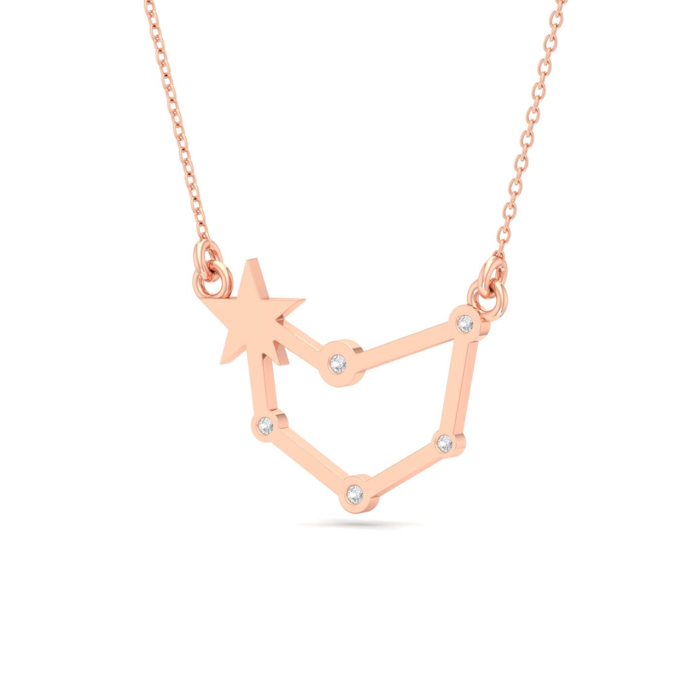 Capricorn Zodiac Diamond Pendant