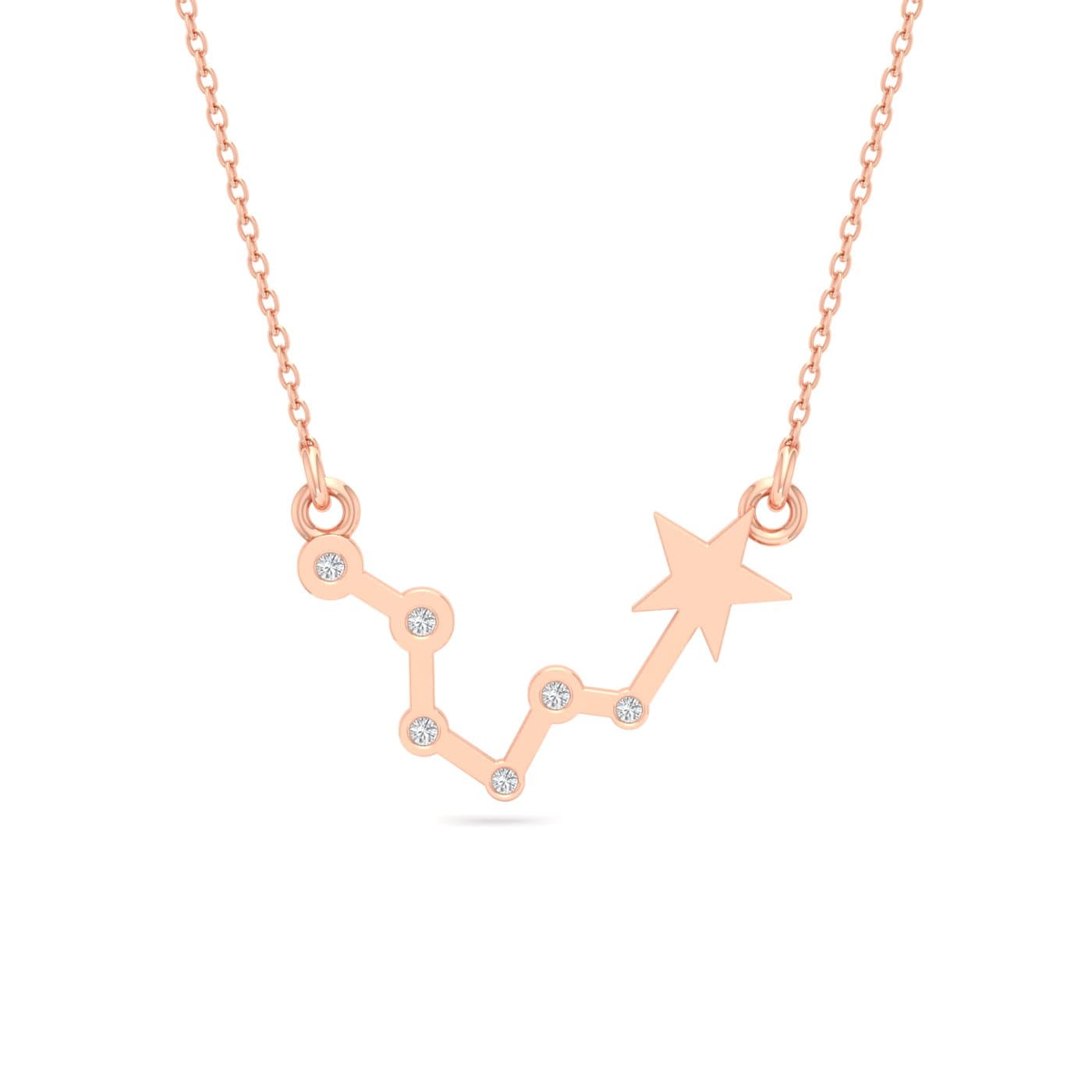 Pisces Zodiac Diamond Pendant