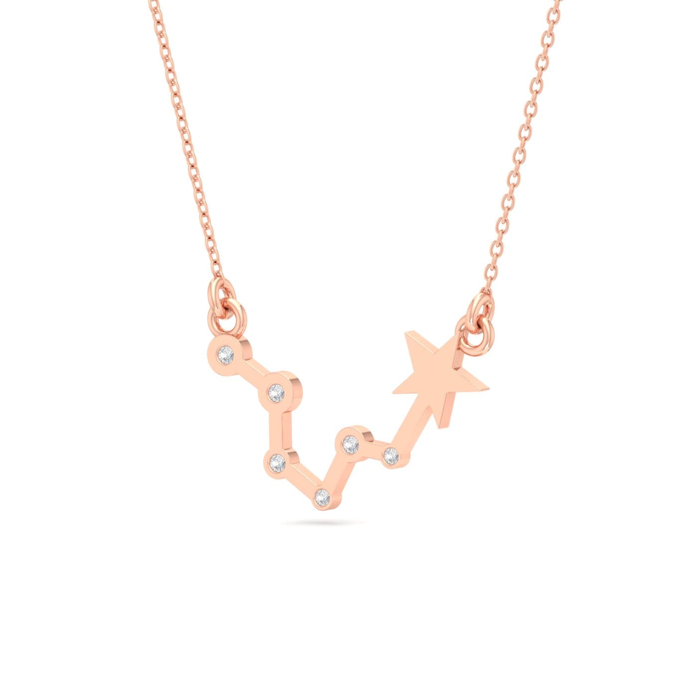 Pisces Zodiac Diamond Pendant