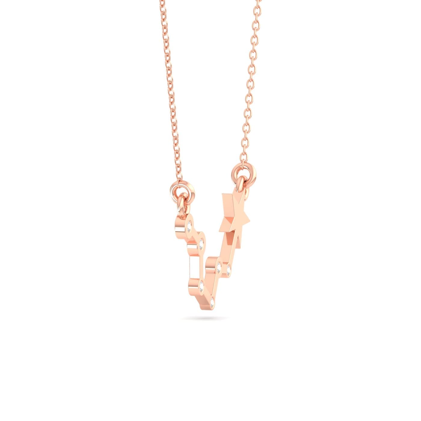 Pisces Zodiac Diamond Pendant