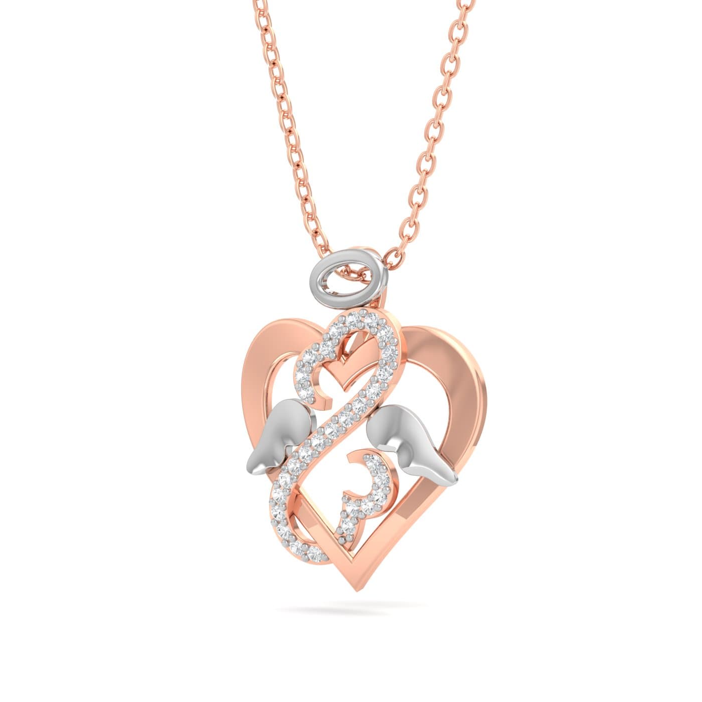 Angel Wings Diamond Pendant