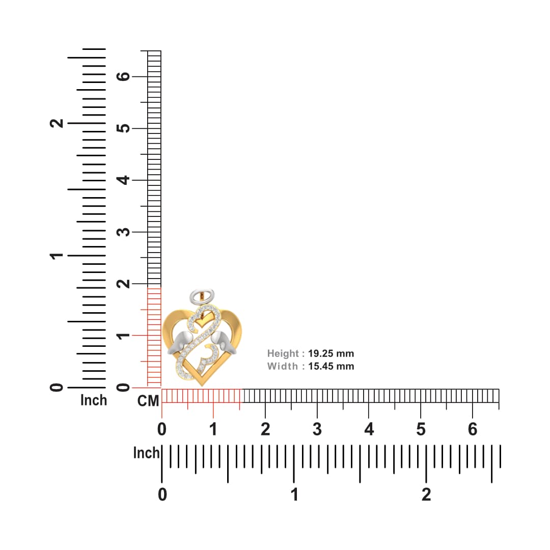Angel Wings Diamond Pendant