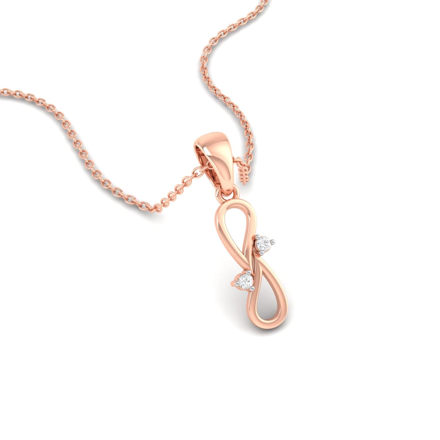 Feather Diamond Pendant