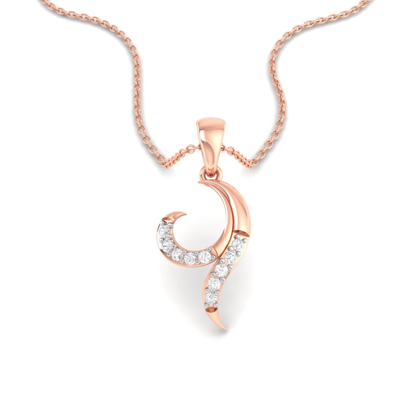Floral Kali Diamond Pendant