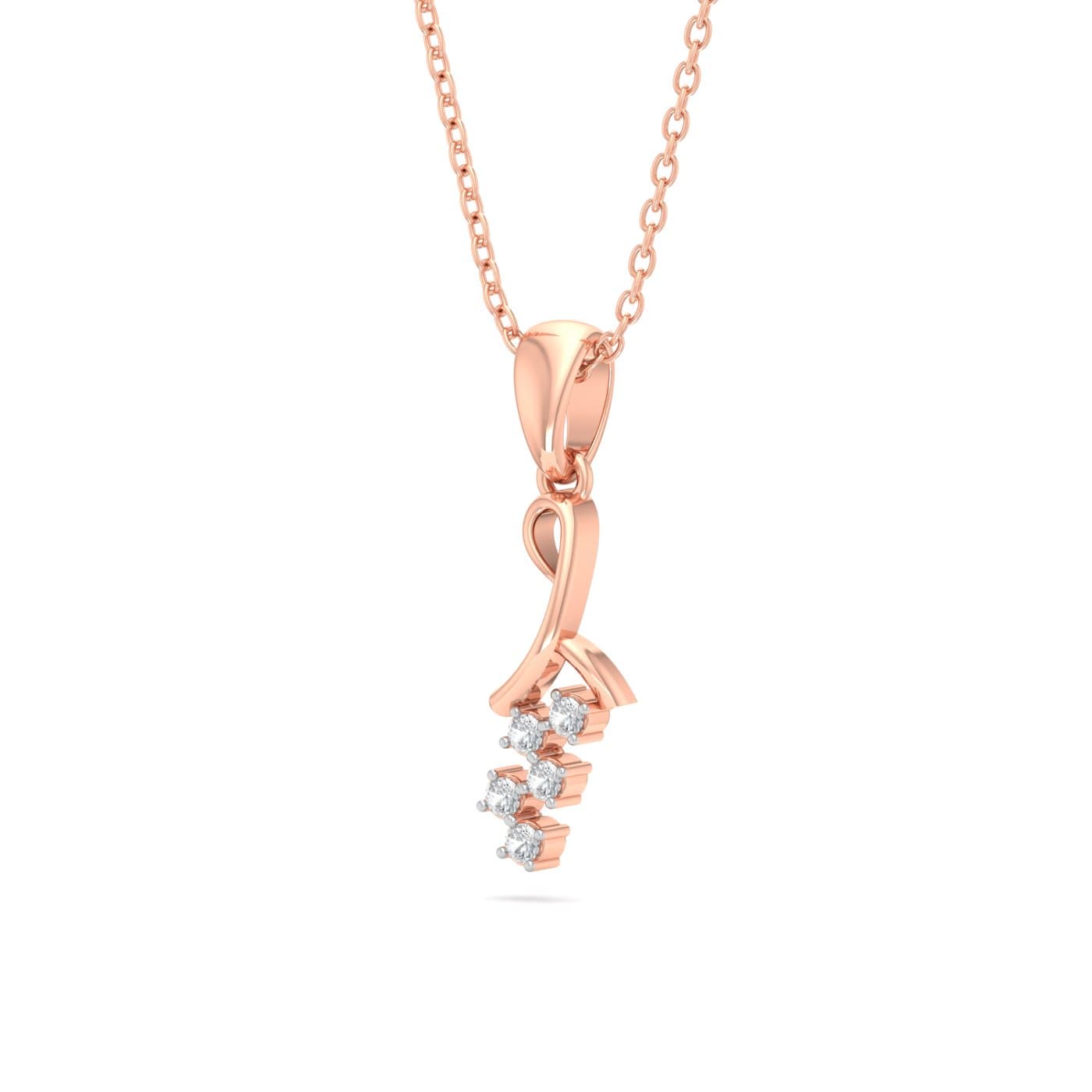 Eloise Fancy Five Diamond Pendant