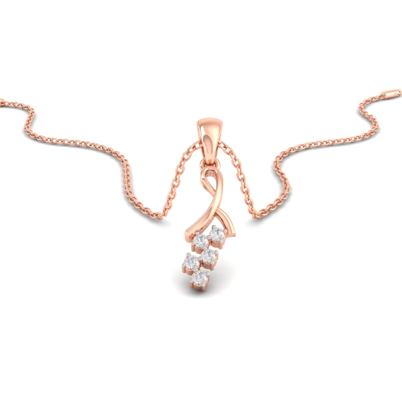 Eloise Fancy Five Diamond Pendant