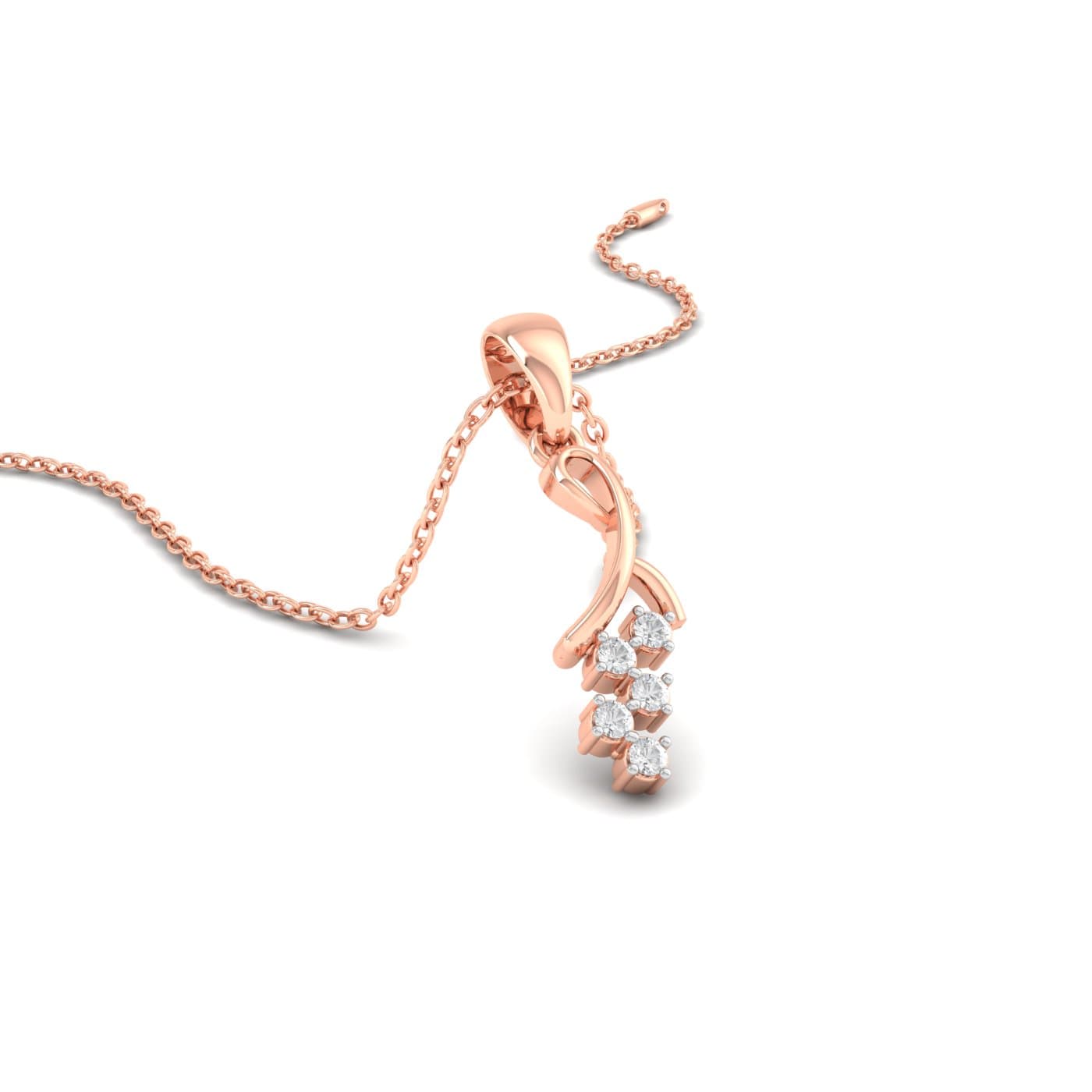 Eloise Fancy Five Diamond Pendant