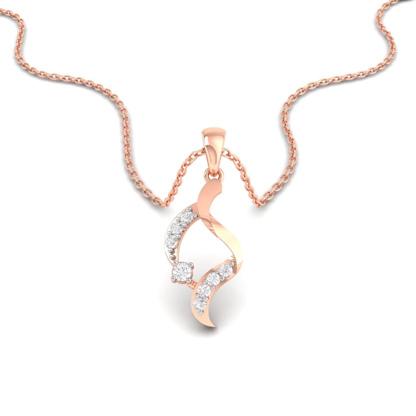 Crave Wave Diamond Pendant
