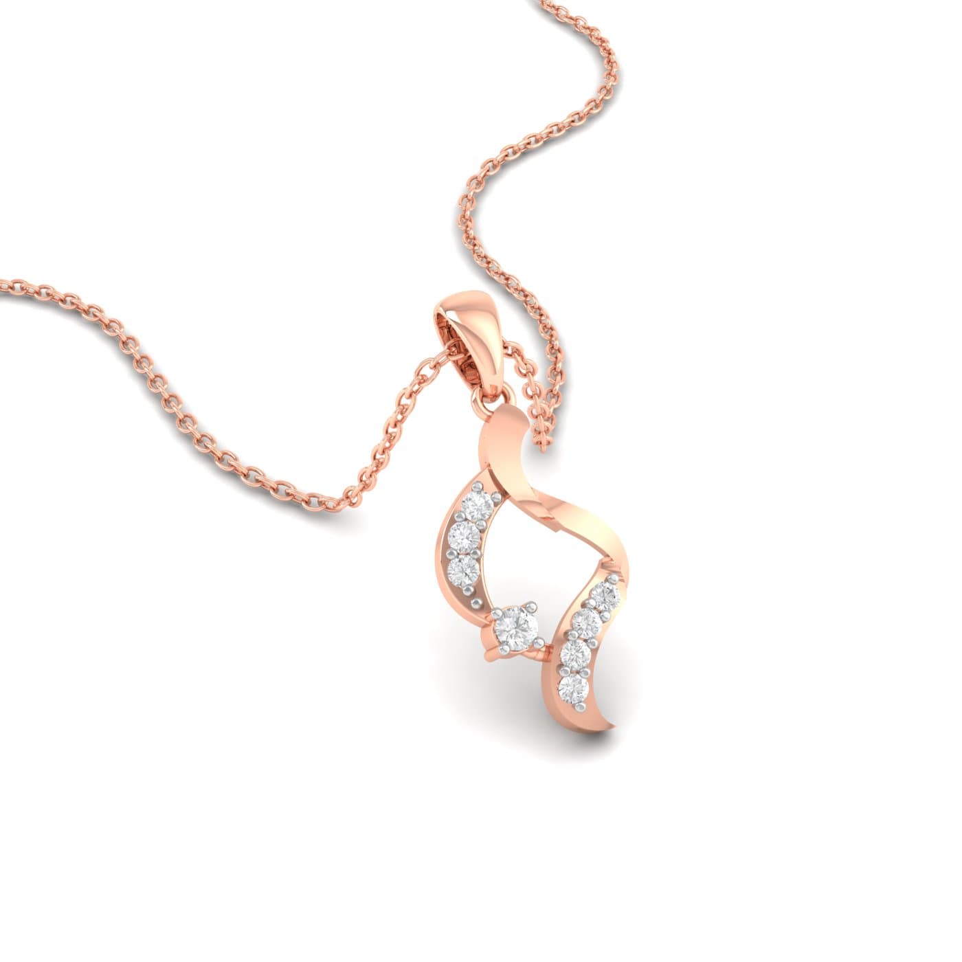 Crave Wave Diamond Pendant