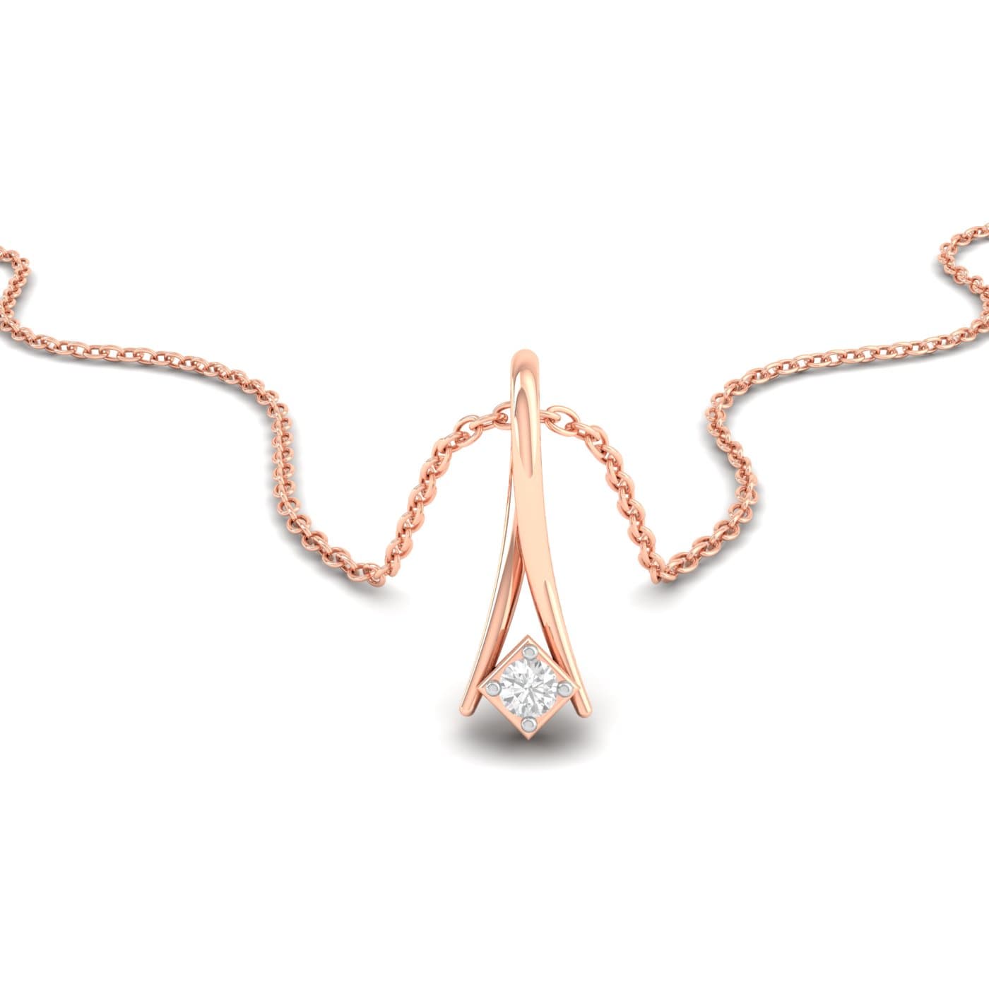 Cute Box Diamond Pendant