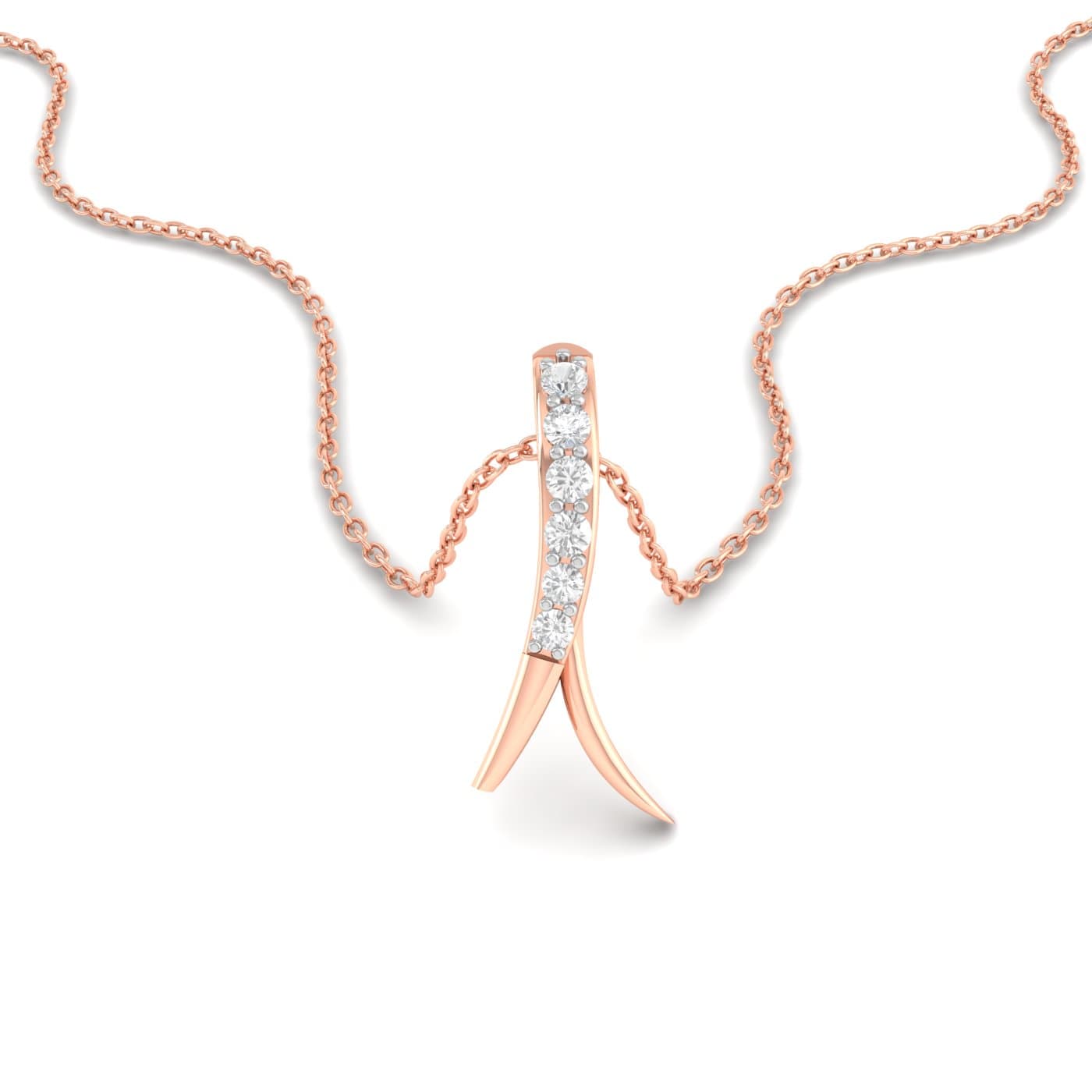 Pesce Sparkling Diamond Pendant