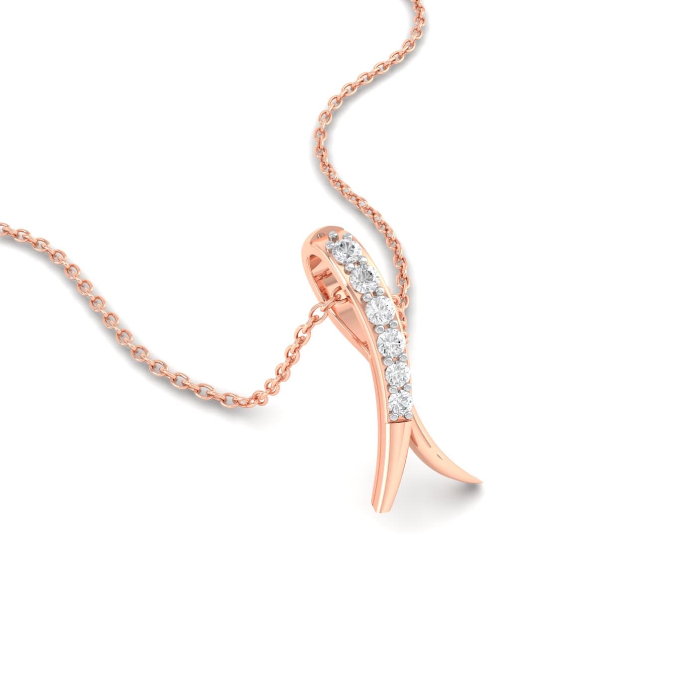Pesce Sparkling Diamond Pendant