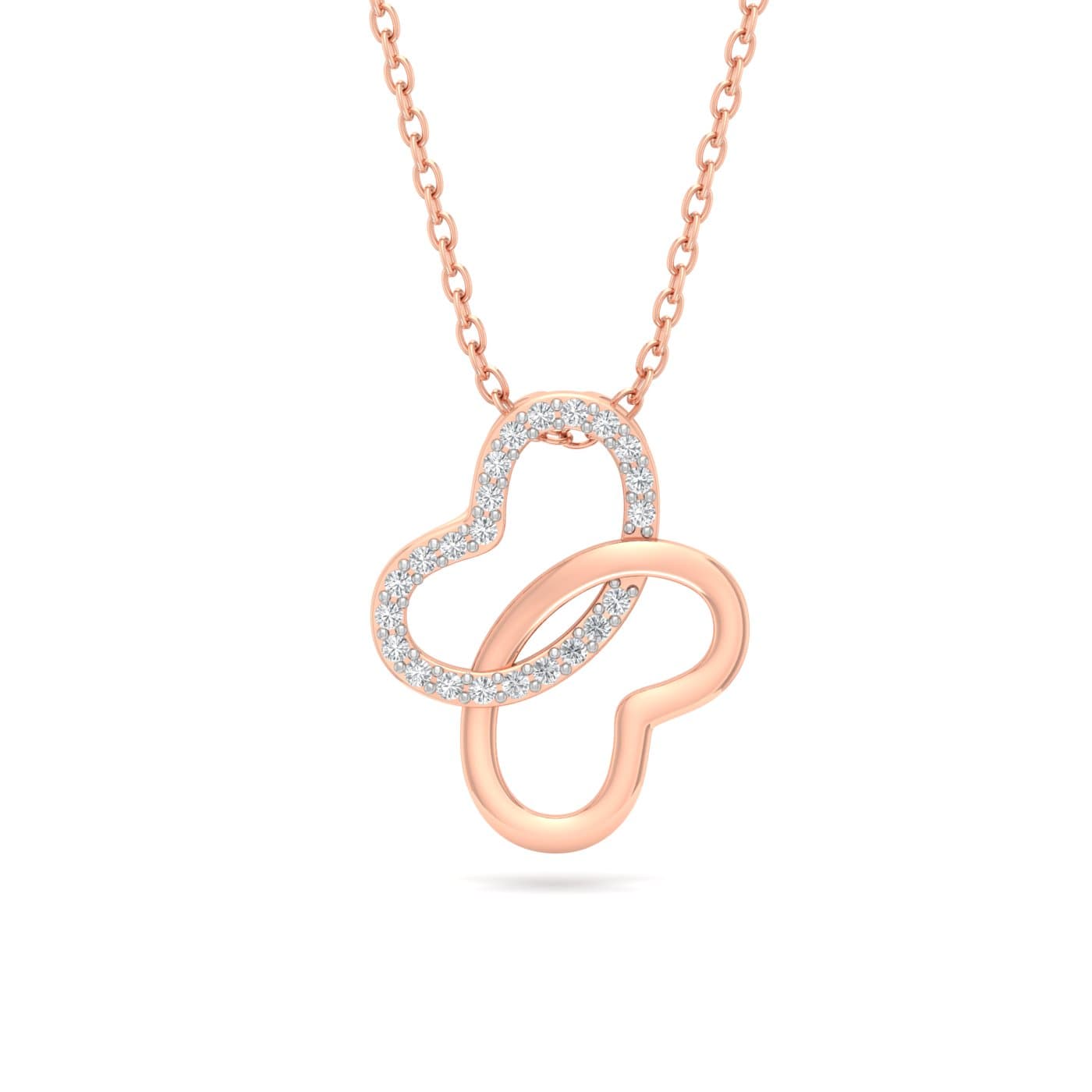 Glasswing Diamond Pendant