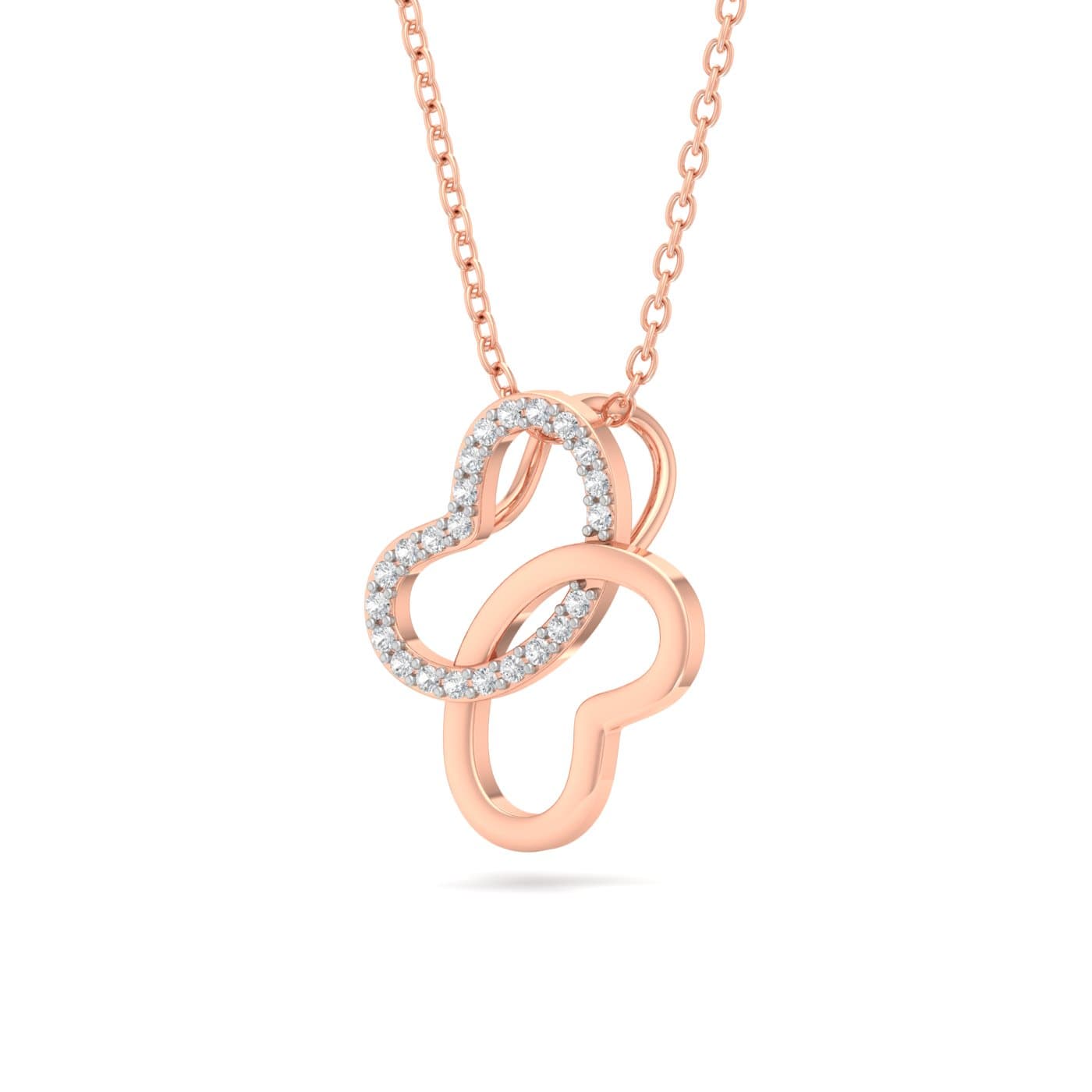 Glasswing Diamond Pendant