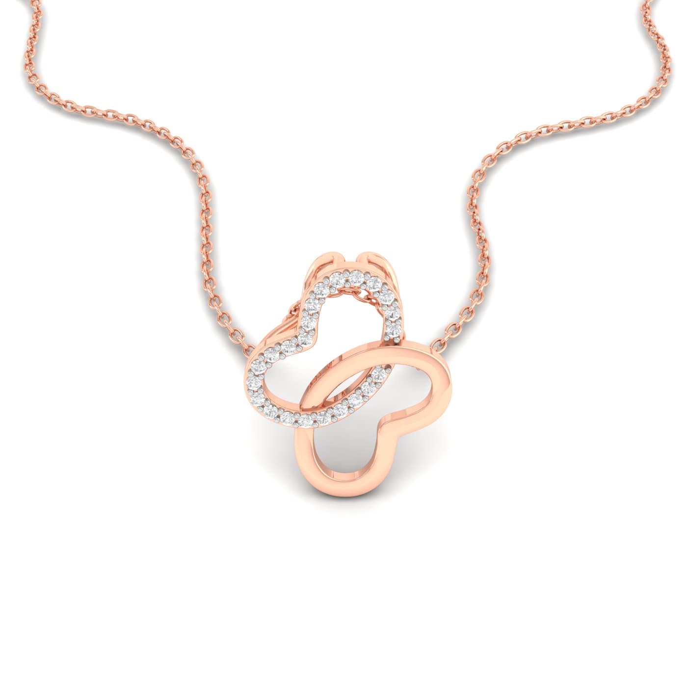 Glasswing Diamond Pendant