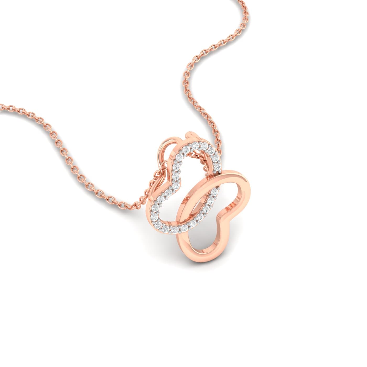 Glasswing Diamond Pendant