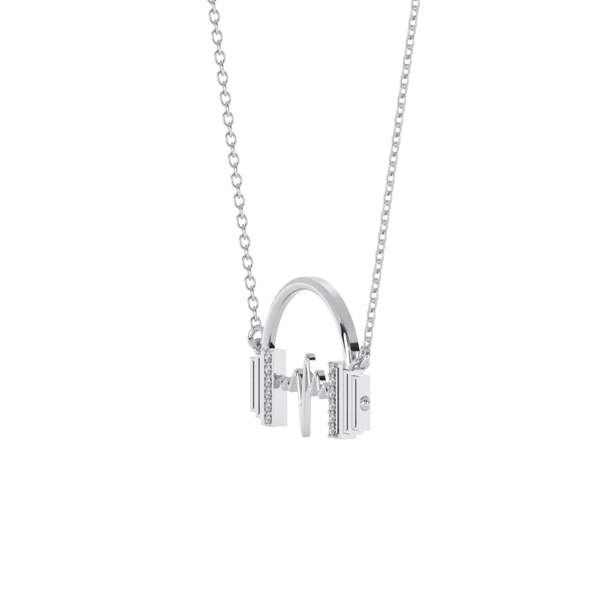 Lyric Beat Gold Music Pendant