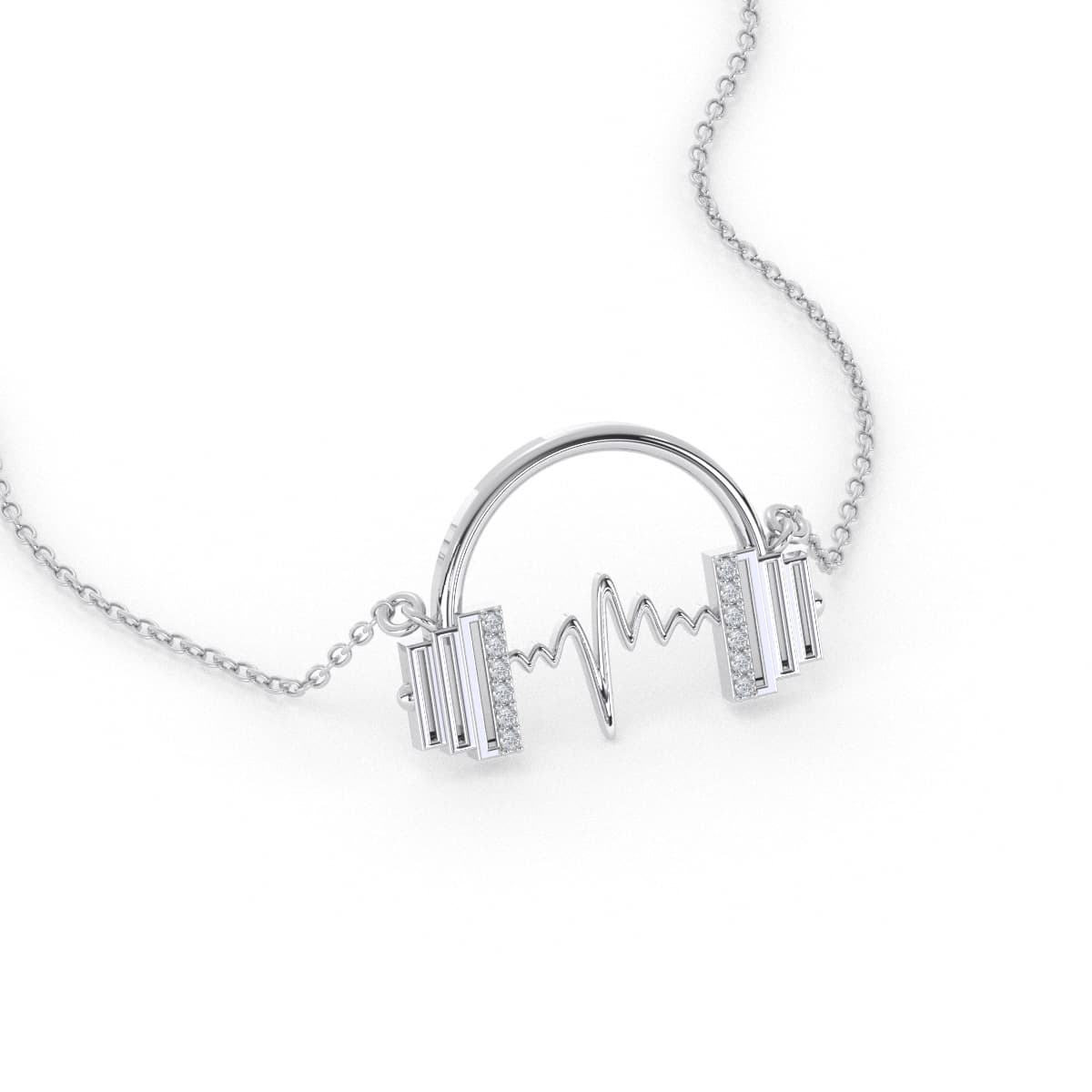 Lyric Beat Gold Music Pendant