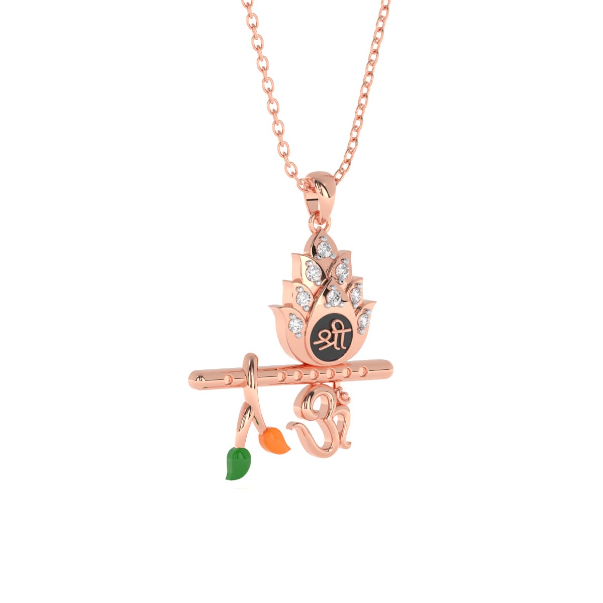 Kanha Diamond Gold Pendant